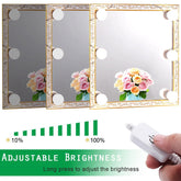 LED-Leuchten für Schminkspiegel (4000 K, 6 Glühbirnen, 5 V, USB), Spiegel nicht im Lieferumfang enthalten